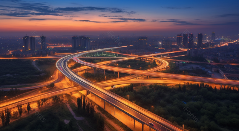 户外繁华城市灯光夜景全景摄影,高清,摄影图,摄影图片,图片大全,摄影图免费下载